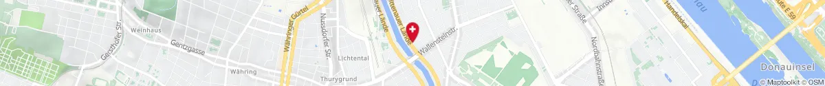 Kartendarstellung des Standorts für Herminen-Apotheke in 1200 Wien